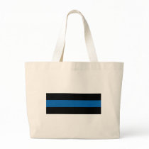 Thin Blue Line Tote Bags