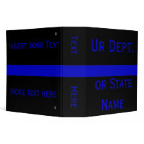 Thin Blue Line 3 Ring Binder