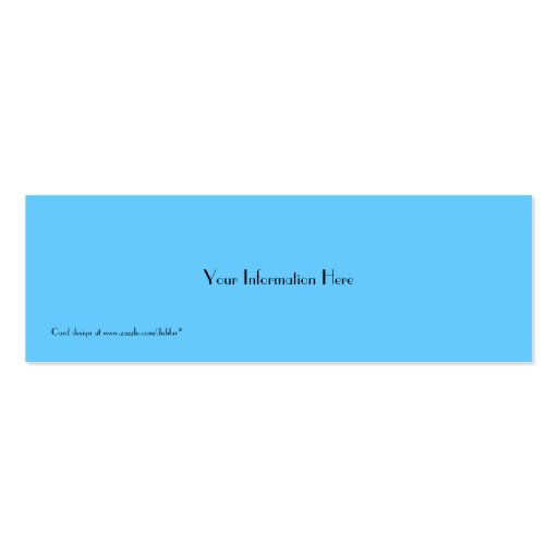 Thin Blue Line Bookmark Business Cards (back side)