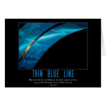 thin blue line card