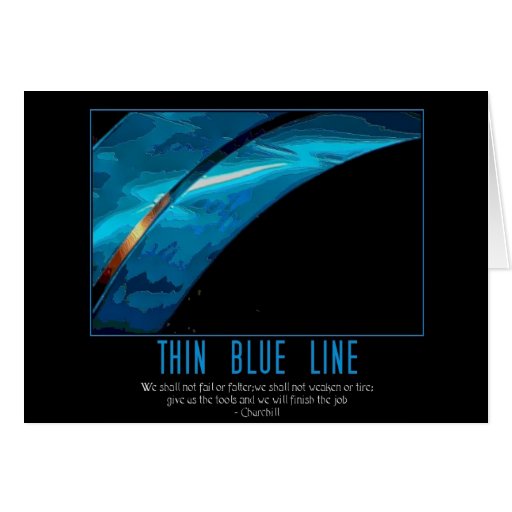 Thin Blue Line Card Zazzle thin-blue-line-card-zazzle