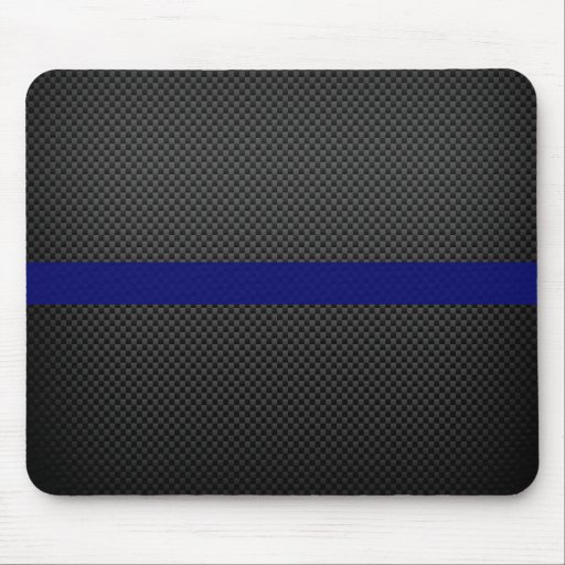 Thin Blue Line Custom Carbon Fibre Mousepad