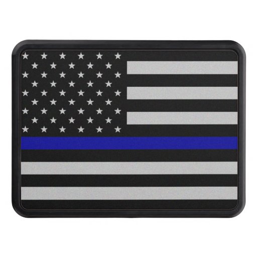 Thin Blue Line Flag Hitch Cover Zazzle