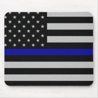 Thin Blue Line Flag Mouse Pad