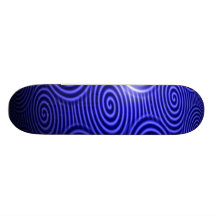Thin Blue Line Glossy Swirl Skateboards