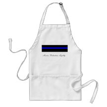Thin blue line grilling apron
