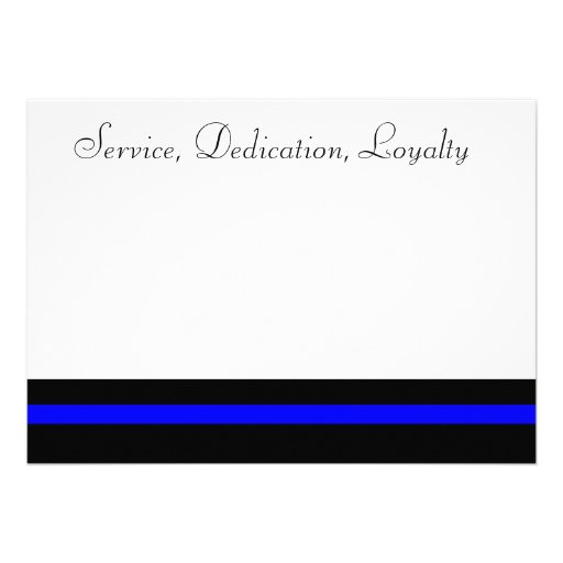 Thin blue line invite (front side)