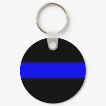 thin blue line Keychain