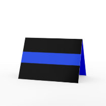 Thin Blue Line Law Enforcement Greeting Cards