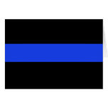 Thin Blue Line Law Enforcement Greeting Cards