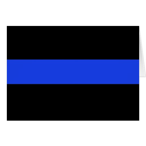 Thin Blue Line Law Enforcement Greeting Cards Zazzle