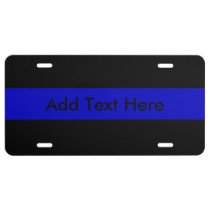 Thin Blue Line License Plate at Zazzle