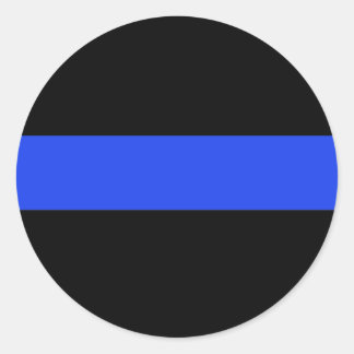 Thin Blue Line Round Stickers