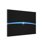 Thin Blue Line Wrapped Canvas Print