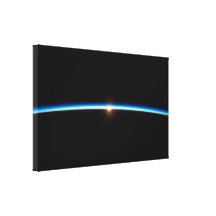 Thin Blue Line Wrapped Canvas Print