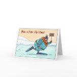 Thin Ice Khristmas Kard Card