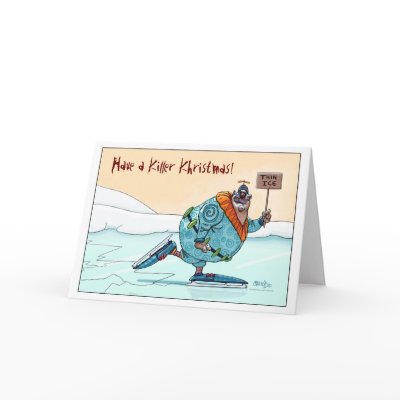 Thin Ice Khristmas Kard Card by chiodobros