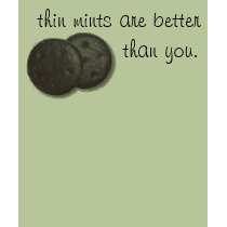 thin mints t-shirts by jmlover thin mints t-shirts
