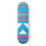 Thin Stripes Aqua Skate Deck