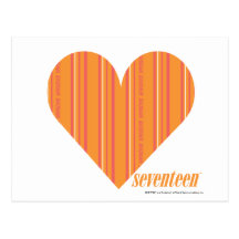 Thin Stripes Orange 3 Post Cards