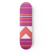 Thin Stripes Purple Skate Deck