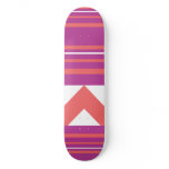Thin Stripes Purple Skate Deck