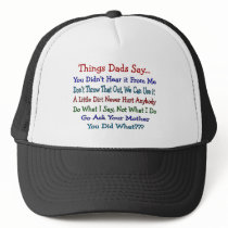 Things Dads Say--Father's Day Gifts hats