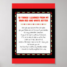 Things I Learned From Irish Red and White Setter Print