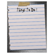 Things To Do! Letterhead Notepaper