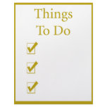 Things To Do Notepaper Stationery Personalized Letterhead