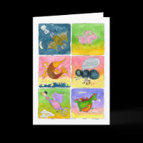 Things Wich Fly:  General Greetings. cards
