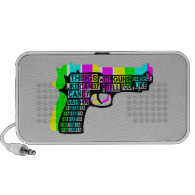 Things With Guns On Laptop Speaker