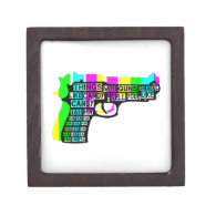 Things With Guns On Premium Gift Box
