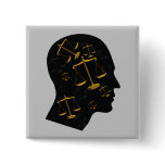 Think About Justice - law button