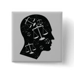 Think About Justice - law button