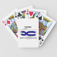 Think About Life's End Caps Telomeres Bicycle Playing Cards