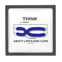 Think About Life's End Caps Telomeres Premium Jewelry Boxes
