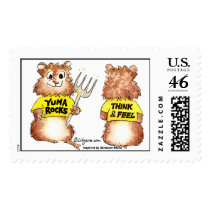 Think and Feel -Yuma Custom Postage Stamps