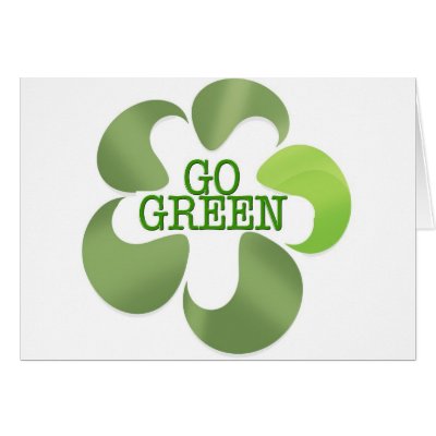 THINK AND GO GREEN CARDS by APOLITICAL_BITCH