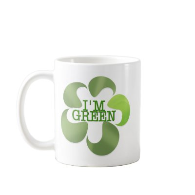 THINK AND GO GREEN COFFEE MUGS by APOLITICAL_BITCH