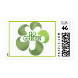 THINK AND GO GREEN postage