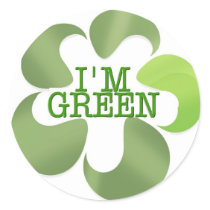 THINK AND GO GREEN stickers by APOLITICAL_BITCH THINK AND GO GREEN stickers