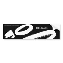 THINK ART Bumper Sticker bumper stickers by thinkstuff THINK ART Bumper Sticker bumper stickers