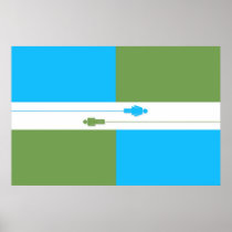 Think Atheist Flag Poster posters