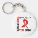 Think Before You Drink - Help Save Lives Keychains