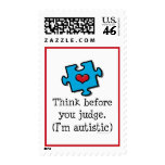 Think Before You Judge Autism Awareness Stamps
