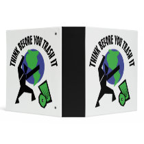 Think Before You Trash It binders by earthdayshirtsgifts Think Before You Trash It binders