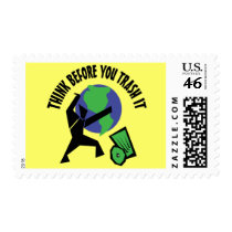 Think Before You Trash It Postage