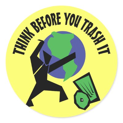 Think before you trash it Pensa prima di buttarlo