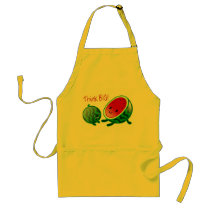 Think Big Watermelon Apron by tshirtdujour Think Big Watermelon Apron